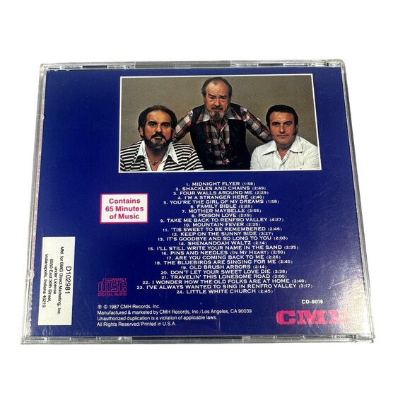 The Osborne Brothers And Mac Wiseman The Essential Bluegrass Album CD 1987 CMH - Picture 2 of 7